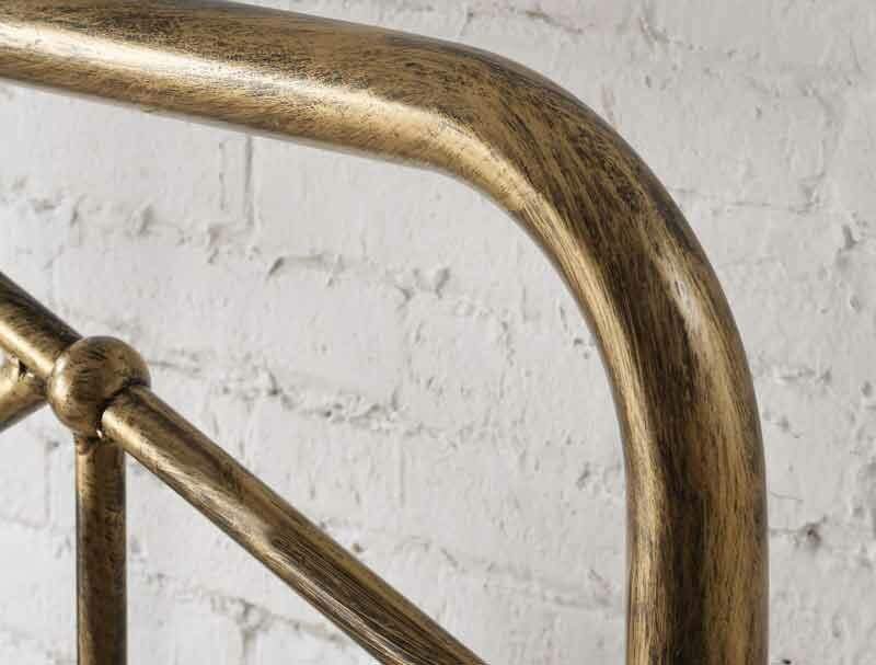 Flintshire Axton Antique Bronze/Gold Metal Bed Frame