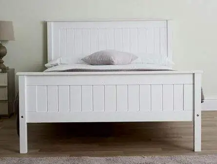 BPB Tars White High Foot end Bed Frame