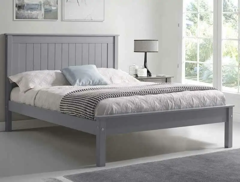 BestPriceBeds  Taurine Grey Low Foot End Bed Frame