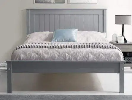 BestPriceBeds  Taurine Grey Low Foot End Bed Frame