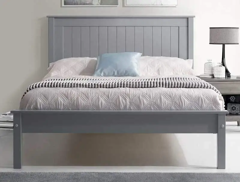 BestPriceBeds  Taurine Grey Low Foot End Bed Frame