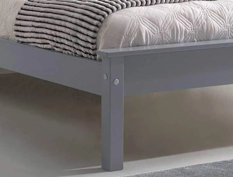 BestPriceBeds  Taurine Grey Low Foot End Bed Frame