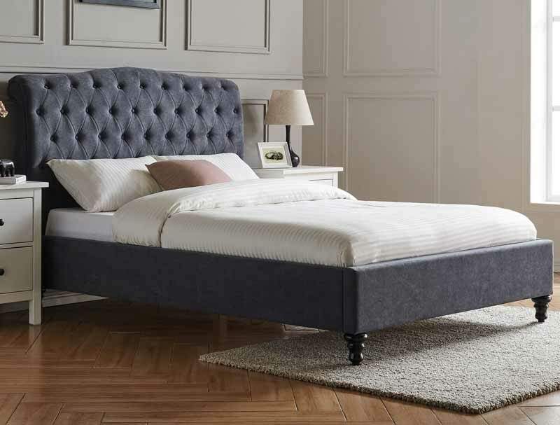 BPB Rosalind Dark Grey Bed Frame