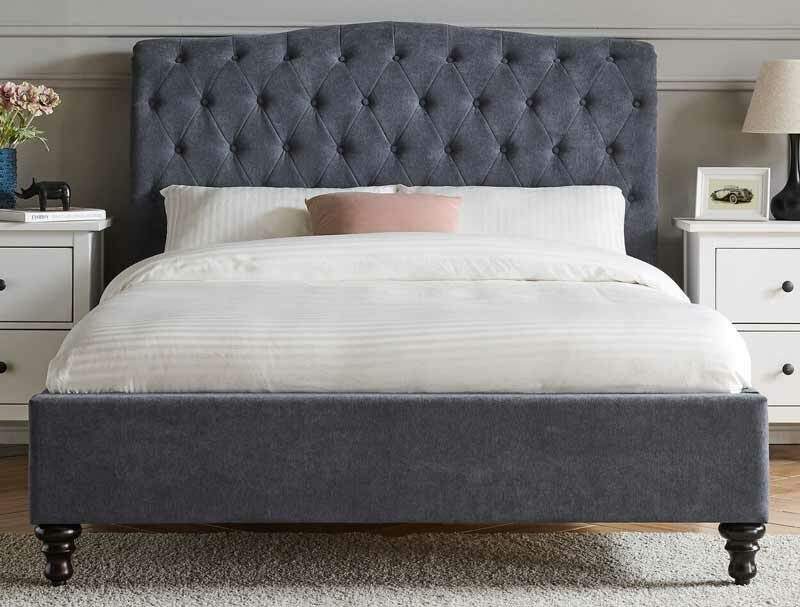 BPB Rosalind Dark Grey Bed Frame
