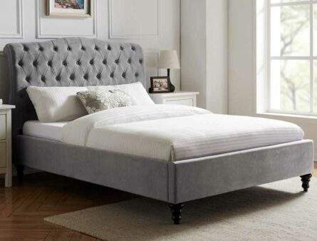 BPB Rosalind Light Grey Bed Frame