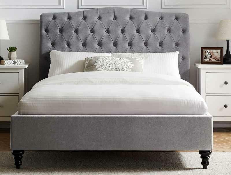 BPB Rosalind Light Grey Bed Frame