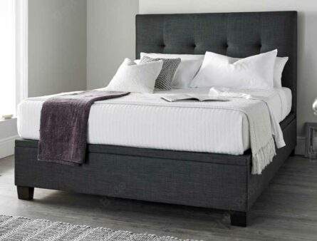 Kaydian Walkworth Slate Fabric  Ottoman Bed Frame
