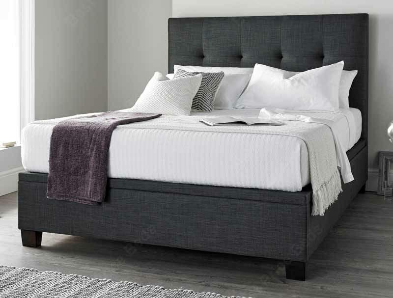 Kaydian Walkworth Slate Fabric  Ottoman Bed Frame