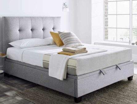Kaydian Walkworth Marbella Grey Fabric Ottoman Bed Frame