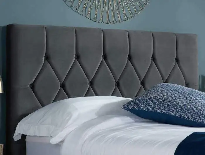 Birlea Loxley Grey Colour Fabric Bed Frame