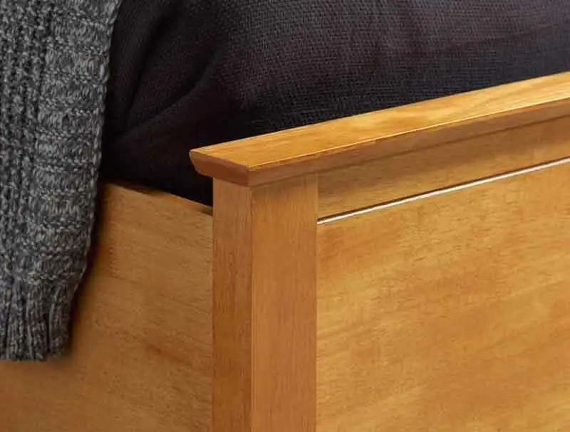 Birlea  Oak Colour Wood Ottoman Bed Frame