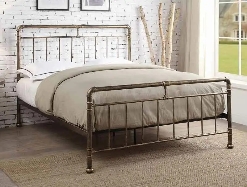 Flintshire Furniture Cilcain Antique Bronze Bed Frame