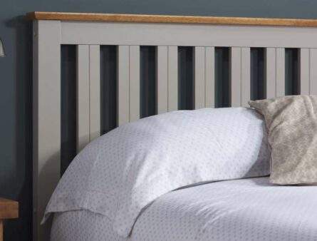 Birlea  Pearl Grey Painted Ottoman Bed Frame