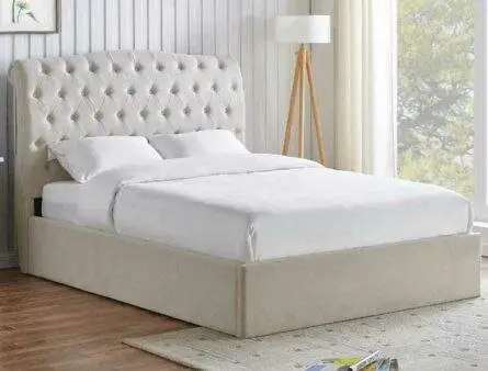 BPB Rosalind  Natural Ottoman Bed Frame