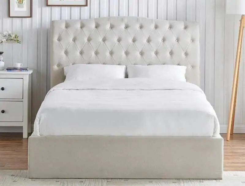 BPB Rosalind  Natural Ottoman Bed Frame