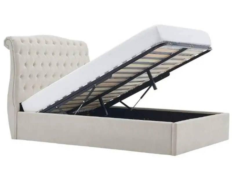 BPB Rosalind  Natural Ottoman Bed Frame