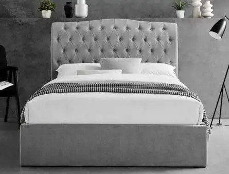 BPB Rosalind Light Grey Ottoman Bed Frame