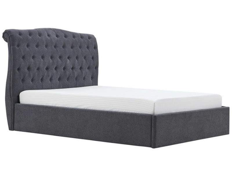 BPB Rosalind Dark Grey Ottoman Bed Frame