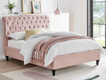 BPB Rosalind Pink Fabric Bed Frame