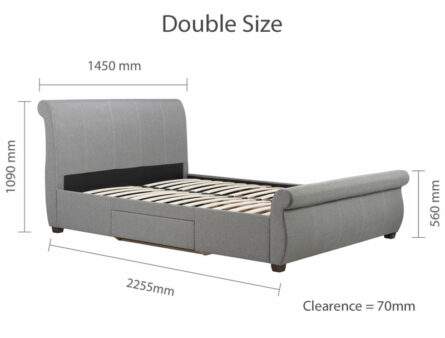 Birlea Lancaster Fabric Bed Frame