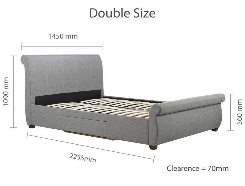 Birlea Lancaster Fabric Bed Frame