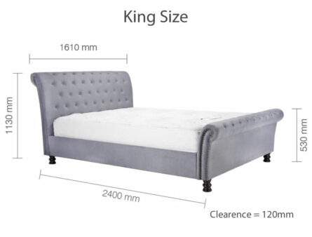 Birlea Opulence Fabric Bed Frame