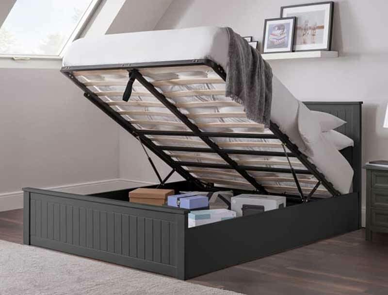 Julian Bowen Maine Anthracite Ottoman Bed Frame