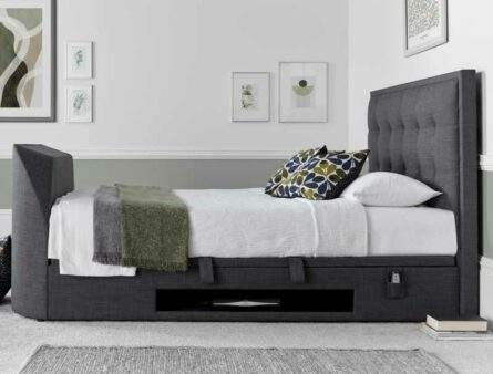Kaydian Falstone Pendle Slate TV Ottoman Bed Frame