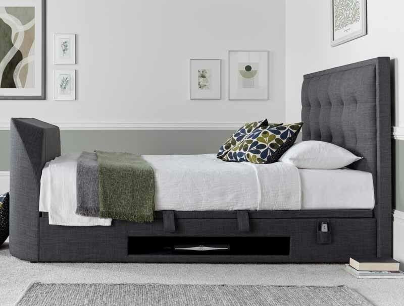 Kaydian Falstone Pendle Slate TV Ottoman Bed Frame
