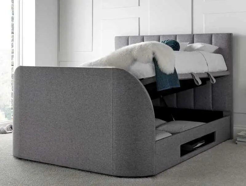 Kaydian Medburn Marbella Grey TV Ottoman Bed Frame