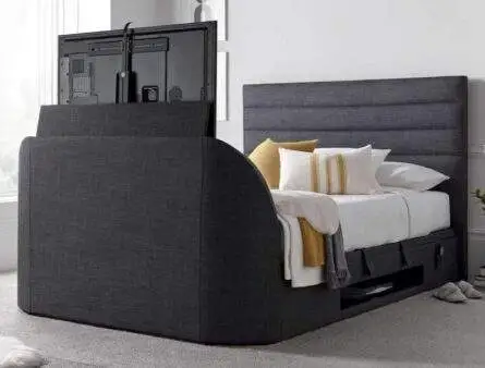 Kaydian Appleby Pendle Slate TV Ottoman Bed Frame