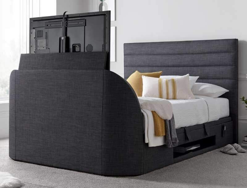 Kaydian Appleby Pendle Slate TV Ottoman Bed Frame
