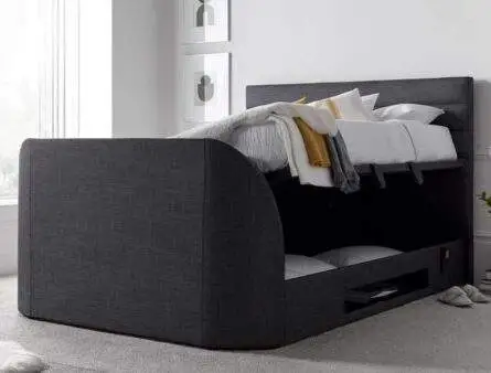 Kaydian Appleby Pendle Slate TV Ottoman Bed Frame