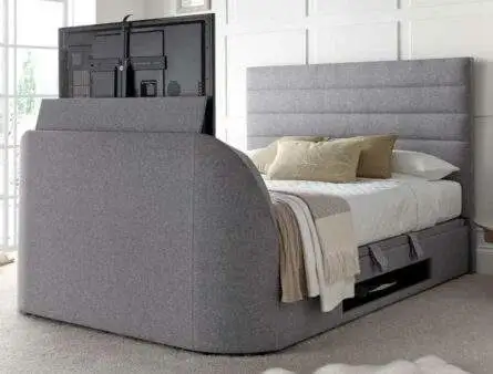Kaydian Appleby Marbella Grey TV Ottoman Bed Frame