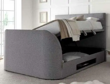 Kaydian Appleby Marbella Grey TV Ottoman Bed Frame
