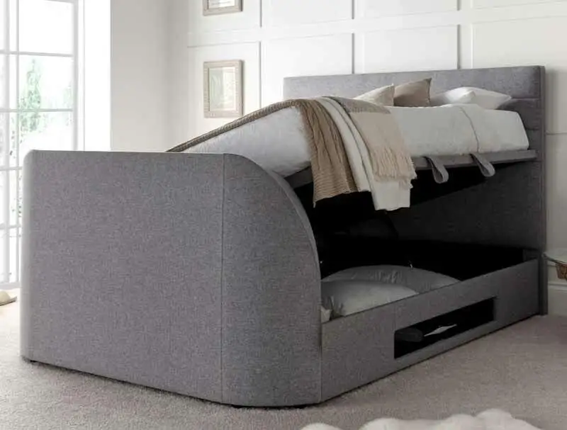 Kaydian Appleby Marbella Grey TV Ottoman Bed Frame