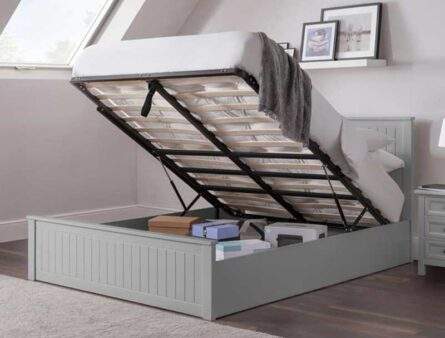 Julian Bowen Maine Dove Grey Ottoman Bed Frame