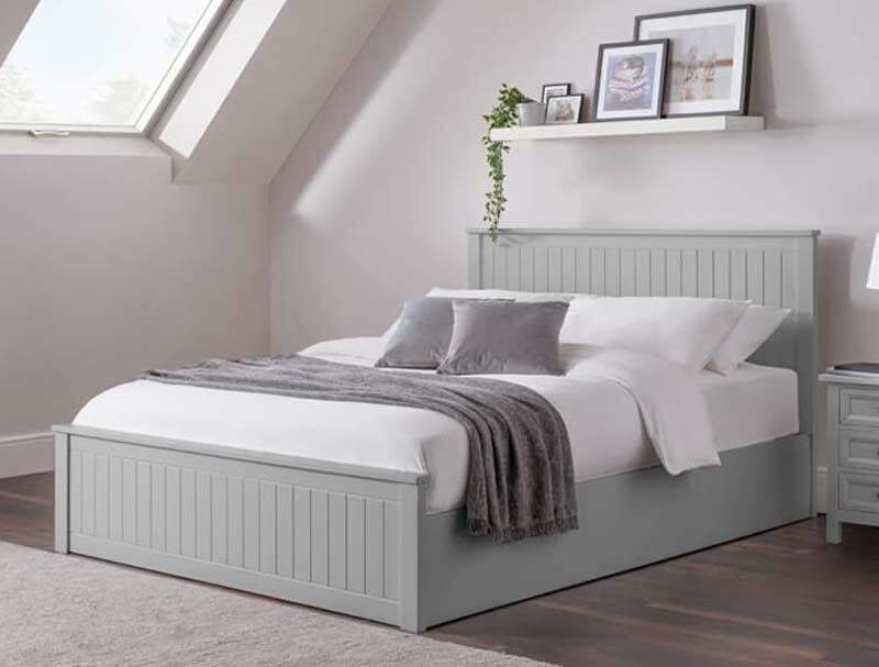 Julian Bowen Maine Dove Grey Ottoman Bed Frame