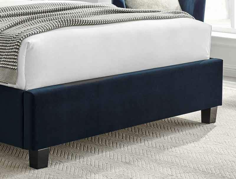 Best Price Beds Polar Navy Winged Bed Frame