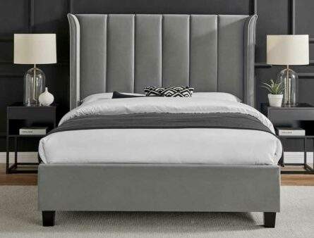 Best Price Beds Polar Silver Winged Bed Frame
