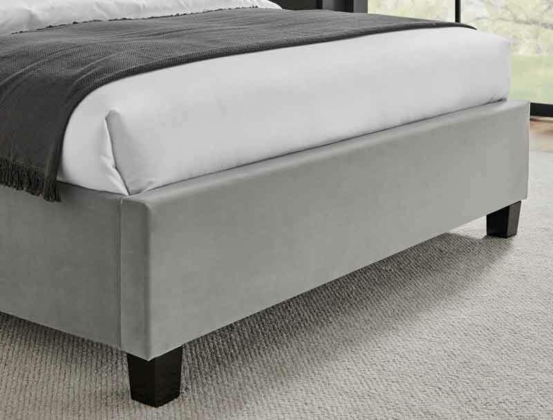 Best Price Beds Polar Silver Winged Bed Frame