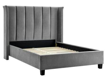 Best Price Beds Polar Silver Winged Bed Frame
