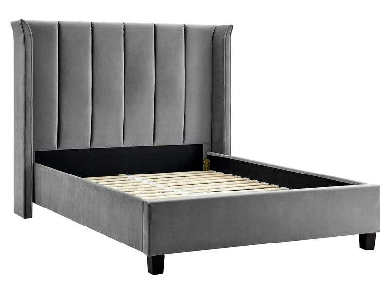 Best Price Beds Polar Silver Winged Bed Frame