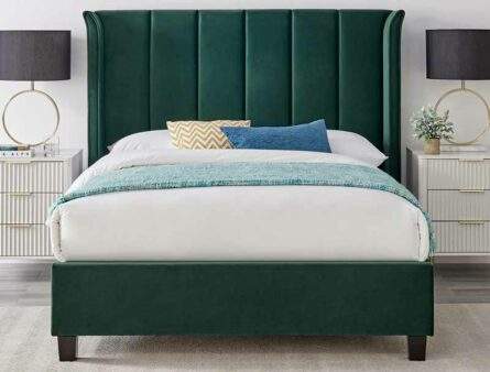 Best Price Beds Polar Emerald Winged Bed Frame