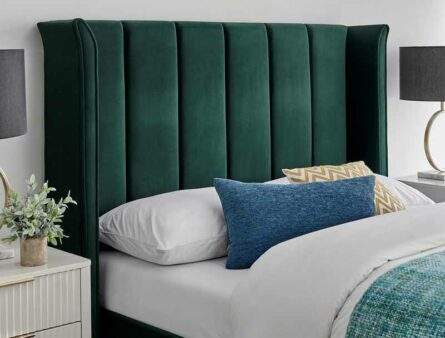 Best Price Beds Polar Emerald Winged Bed Frame