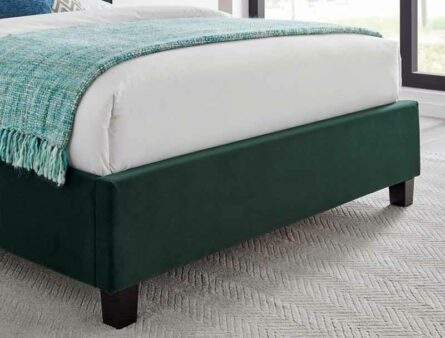Best Price Beds Polar Emerald Winged Bed Frame