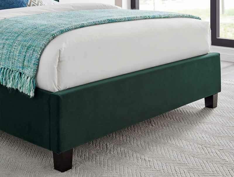 Best Price Beds Polar Emerald Winged Bed Frame