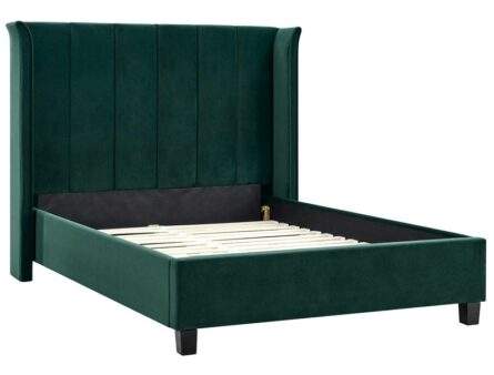 Best Price Beds Polar Emerald Winged Bed Frame