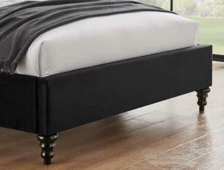 BPB  Rosalind Black Fabric Bed Frame