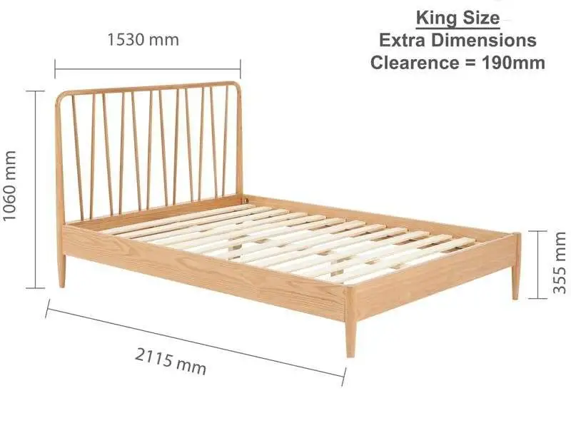 Birlea Jasper  Oak Bed Frame
